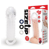 Size Up 1.5 Inch See Thru Stretch Penis Extender Clear SLEEVES